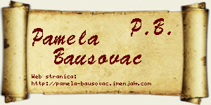 Pamela Bausovac vizit kartica